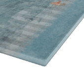 ヴィンテージみすぼらしいシックなかわいらしフローラ カッティングボード (角)