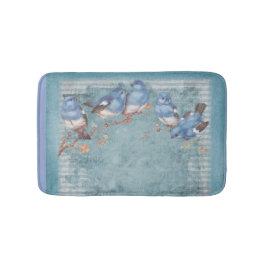 ヴィンテージみすぼらしいシックなかわいらしフローラ バスマット