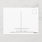 ヴィンテージみすぼらしいシックなかわいらしフローラ ポストカード (裏面)