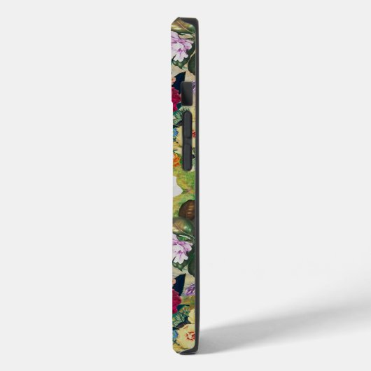 ヴィンテージみすぼらしいシックなバライエローダイヤモンドパターン Case-Mate iPhoneケース (裏面 / 左)