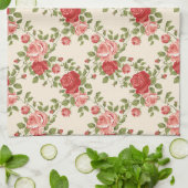 ヴィンテージみすぼらしいシックなバラパターン キッチンタオル (折り畳み)