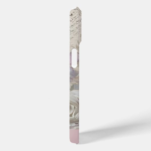 ヴィンテージみすぼらしいシックなピンクパーソナライズされた色の名前 Case-Mate iPhoneケース (裏面 / 右)