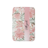 ヴィンテージみすぼらしいシックな水彩花 バスマット (正面縦)