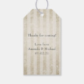 ヴィンテージみすぼらしいシックな紅茶パーティー ギフトタグ (裏面)