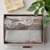 ヴィンテージみすぼらしいシックな英語のティーカップバラ 薄葉紙 (ギフト)