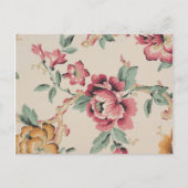 ヴィンテージみすぼらしいシックな赤と黒のバラ ポストカード (正面)