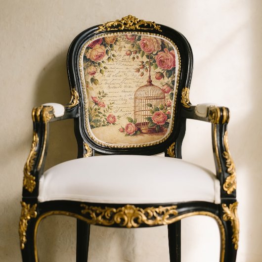 ヴィンテージみすぼらしいシックな鳥かご組織またはデコパージュ 薄葉紙