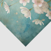 ヴィンテージみすぼらしいシックな鳥のケースと赤面バラ 薄葉紙 (詳細)