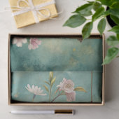 ヴィンテージみすぼらしいシックな鳥のケースと赤面バラ 薄葉紙 (ギフト)