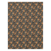 ヴィンテージみすぼらしいシックな黄色のオレンジ色のフランスのバラ テーブルクロス (正面)