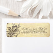 ヴィンテージみすぼらしいフローリ結婚ーズ ラベル (インサイチュ)