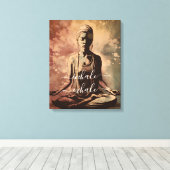 ヴィンテージめい想ズガールインハレエクシェールヨガ キャンバスプリント (インサイチュ (ウッドフロア))