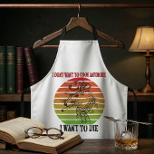 ヴィンテージもう調理師したくないの死にたい エプロン