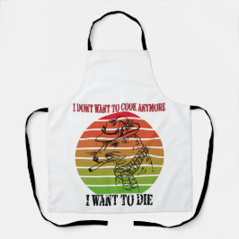 ヴィンテージもう調理師したくないの死にたい エプロン