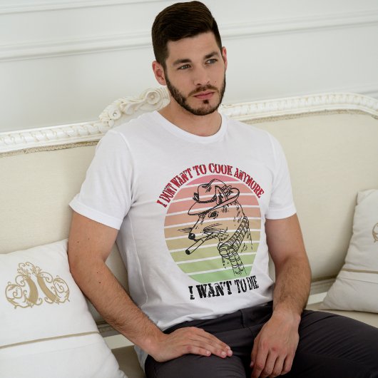 ヴィンテージもう調理師したくないの死にたい Tシャツ