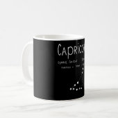 ヴィンテージやぎ座 星座 占い 誕生日ギフト コーヒーマグカップ (正面左)