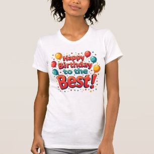 ヴィンテージやる気を起こさせるハッピーバースデー Tシャツ
