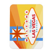 ヴィンテージようこそラスベガス マグネット (縦)