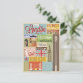 ヴィンテージようこそロンドン ポストカード (スタンド正面)