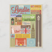ヴィンテージようこそロンドン ポストカード (正面)
