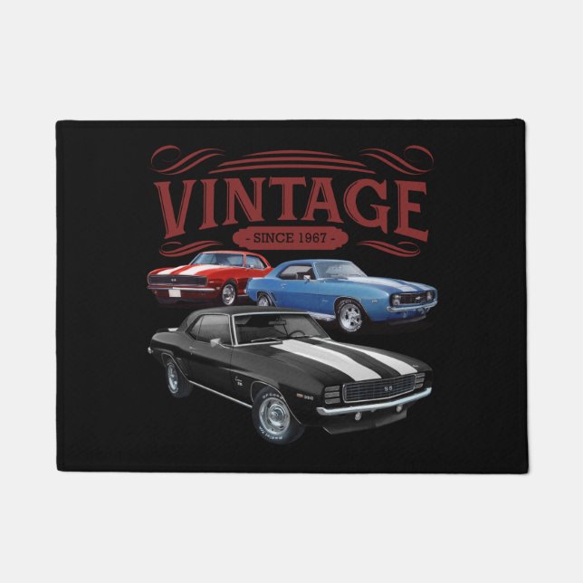 ヴィンテージようこそ ドアマット (正面)