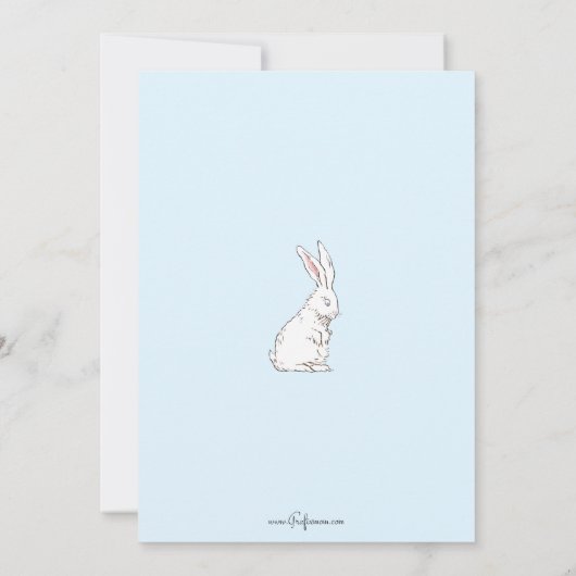 ヴィンテージよくはしゃぐの子ども、イースターバニー、チックス シーズンカード (裏面)