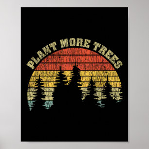 ヴィンテージより多くの木救を植える気候変動E ポスター