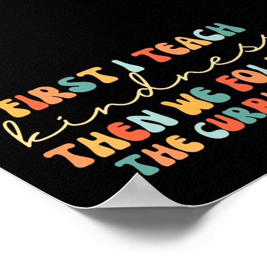 ヴィンテージよ教えり親切よ後を追し ポスター (角)