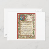 ヴィンテージよ来よ忠実な… ポストカード (正面/裏面)