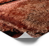 ヴィンテージれんが壁に石が何枚か入っているもの ポスター (角)