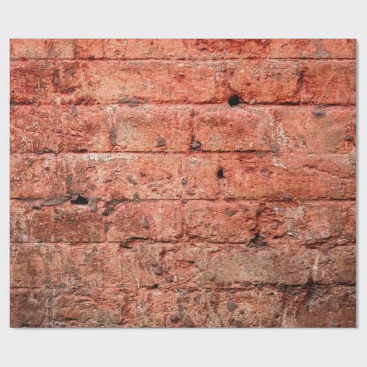 ヴィンテージれんが壁に石が何枚か入っているもの  ラッピングペーパー (フラット)