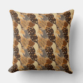 ヴィンテージろうけつ染めパターン クッション (正面)