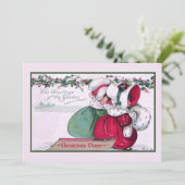 ヴィンテージをテーマにしたクリスマス応援女子の冬 シーズンカード (スタンド正面)