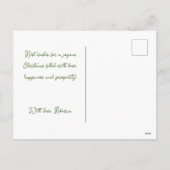 ヴィンテージをテーマにしたサンタベビーギフトクリスマス シーズンポストカード (裏面)