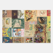 ヴィンテージをテーマにした包装紙シート ラッピングペーパーシート (正面3)