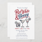 ヴィンテージをテーマにした第4招待状 招待状 (正面/裏面)