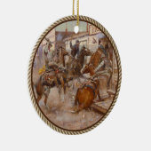 ヴィンテージをノックせずに西部に セラミックオーナメント (右)