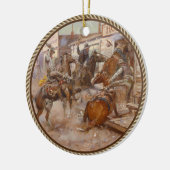 ヴィンテージをノックせずに西部に セラミックオーナメント (左)