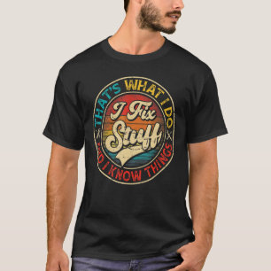 ヴィンテージを修正する私は物と私は薄い知っている Tシャツ