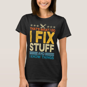 ヴィンテージを修正する私は物と私は薄い知っている Tシャツ