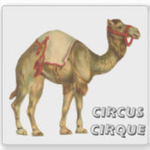 ヴィンテージを実行するラクダ回路 シール (正面)
