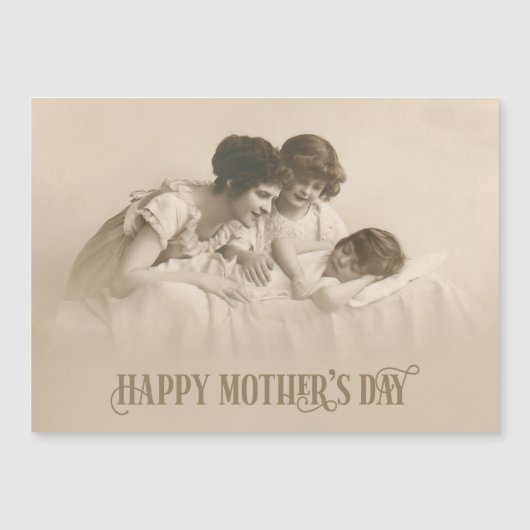 ヴィンテージを愛する母と子ども (正面)