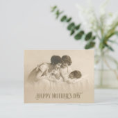 ヴィンテージを愛する母と子ども シーズンポストカード (スタンド正面)