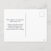 ヴィンテージを愛する母と子ども シーズンポストカード (裏面)