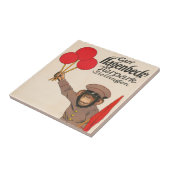 ヴィンテージを持つサルのサーカスのポスター タイル (側面)