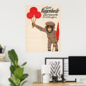 ヴィンテージを持つサルのサーカスのポスター ポスター (ホームオフィス)