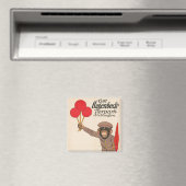 ヴィンテージを持つサルのサーカスのポスター マグネット (インサイチュ (食洗機))