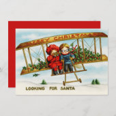 ヴィンテージを探している飛行機の子ども シーズンカード (正面/裏面)