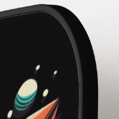 ヴィンテージを月ロケット船に ピックルボールラケット (左詳細)