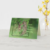 ヴィンテージアイアンホイールカーカスタマイズド – 任意の大事な行事 カード (黄色い花)